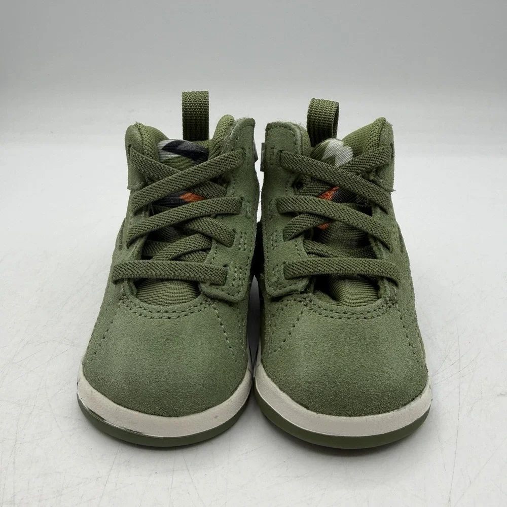 Nike Air Jordan MVP Shoes Toddler Sz 2 C Olive/Sail Jumpman Sneakers DZ5576-300